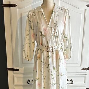 Floral Belted Maxi Dress